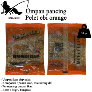 Umpan Siap Pakai Bunhaw Orange Gacor Pancing Kolam & laut