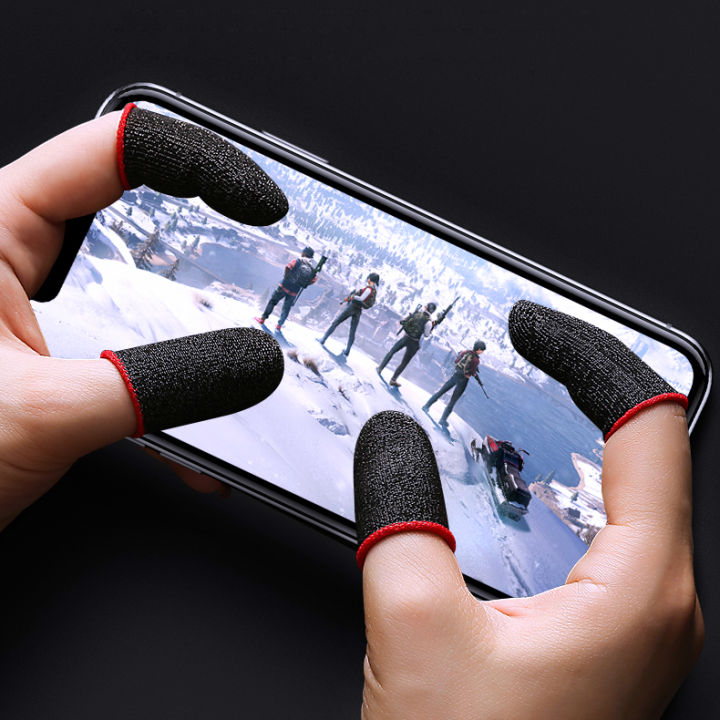 Mixtone finger sleeves for gaming thumb gloves sweat proof 24 pin