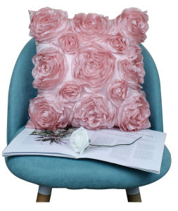 Perwarm 17x17inch hoa hồng đỏ đậm thời trang thiết kế đám cưới bọc đệm gối 100% Poly siliconized fiberfill (43x43cm)