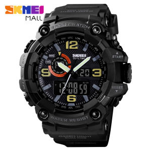 SKMEI 1520 ผู้ชาย 2 ชั่วโมง Dual ดิจิตอลกีฬา นาฬิกา 50 มกราคม - สปอร์ตจอแสดงผล ความละเอียด 24 ชั่วโมง