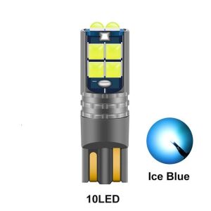 NISSAN Front Small Headlight 1PC T10/W5W 10LED Bulb Side Door Car Boot License Plate Light Red White Orange for Almera