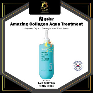 100% Korean - Spaklean Amazing Collagen Aqua Treatment 300ml - Improve Dry/Damaged Hair & Hair Loss
