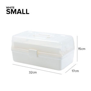 Locaupin 3 Layer Medicine Box Medical Equipment Storage Multipurpose Organizer First Aid Supplies Compartment with Lid
