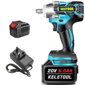 KELETOOL Cordless Impact Wrench Brushless Torque Wrench 800N Wrench Gun Heavy Duty Tyre Wrench