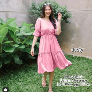 { THABITHA } MC / drees syiola / dress wanita dewasa / dress kondangan wanita / dres / dress cantik kekinian / dress korean style / dress korea import mewah / { free ongkir + cod }