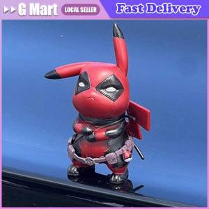 Cartoon Anime Marvel Avengers Deadpool Pokemon Figure New Cosplay Doll Cute Model Desktop Ornament Kids Toy Holiday Gift