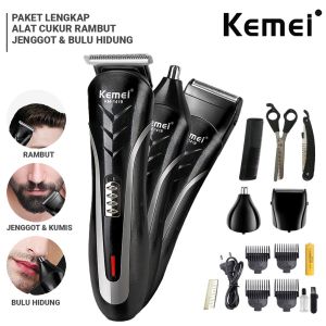 Kemei 1419 Hair Clipper Wireless Alat Mesin Cukur Rambut Kumis Jenggot Elektrik Shaver Trimmer
