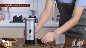 3 In 1 Capsules Coffee Maker Portable Coffee Maker Electric Espresso Machine Wireless Heating Coffee Machine for Home Office RV [Joytownonline888.my]