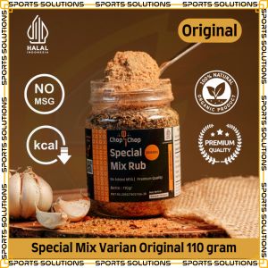 SPORTS SOLUTIONS STORE X CHOPCHOP Rub Mix Rub Original 110gr / Chop Chop Special Mix Rub Chopchop Special Mix Rub Original Bumbu Marinasi Rendah Kalori / Diet Serbaguna 110gr Bumbu Marinasi Original bumbu instant SPORTS SOLUTIONS STORE