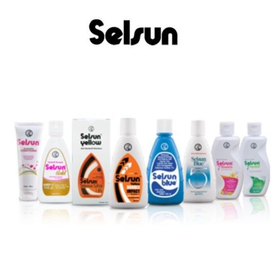 Selsun Shampoo Series | Shampo Anti Ketombe - Blue | Blue Five |5| Gold | Yellow Impact | 7 Flower | Herbal | Conditioner