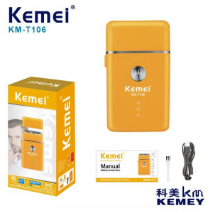 Kemei Mens Razor Wet and Dry Beard Trimmer Electric Hair Clipper USB Charge KM-T106