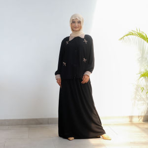 Dzakir Store12 Laessa Oneset Set Rok Kemeja Pita Lucu Nyaman Aesthetic