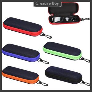 [Creative] Fashion Denim Fabric Glasses Box Zipper Sunglasses Protection Container Eyeglasses Case Reading Glasses Organizer Carry Bag