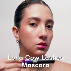 SARELLY Long Cow Lashes Mascara Black smudge-proof waterproof vegan cruelty-free clump-free