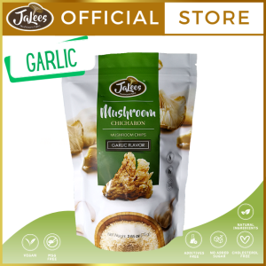 JA Lees Farms Mushroom Chicharon 75g Pack of 4 (Peri Peri & Garlic)