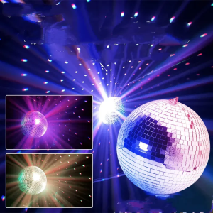 Gương Cầu Disco Gương Cầu Phản Quang Nhiều Phong Cách 10/15/20CM Gương Xoay Đèn Cầu Thủy Tinh Đám Cưới Trang Trí Tiệc Giáng Sinh Bánh Disco