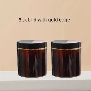 20pcs/lot 50-500g Empty BrownCream Jar Body Lotion Pot Mud Paste Jar Cosmetic Container Refillable