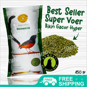 SEMPATI Pakan Burung Anis Murai Cucak Ijo Kacer Seaweed Gold Coin  450 GRAM PKGCSWD