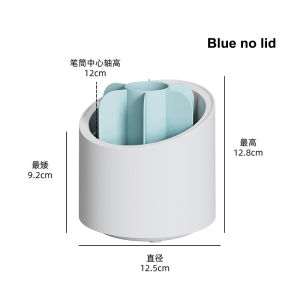 360° Rotating  Makeup Brush Holder Makeup Brushes Organizer with Lid Cosmetic Display Case Cosmetic Brush Storage Box