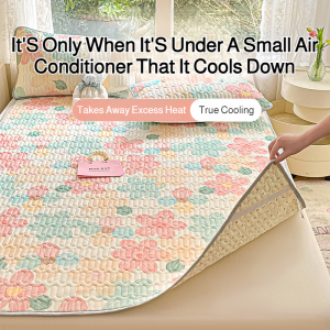 Student dormitory latex cooler washable mattress dream cool floor mat baby available ice silk mat