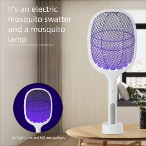 KLICKKRATE 3000V นักฆ่ายุงแบบช็อต ไฟฟ้า ชาร์จ USB โคมไฟกันยุง แบบพกพา ทำงานเงียบ แมลงกำจัดแมลง