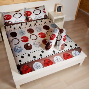Barkaila - Sprei Set Motif Ukuran 180x200cm Elegan Minimalis