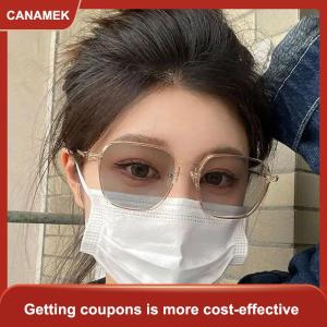 【CANAMEK 】 New Photochromic Glasses Anti Blue Glasses Men Women Color Changing Eyeglasses Anti UV Sunglasses Square Clear Frame Eyewear