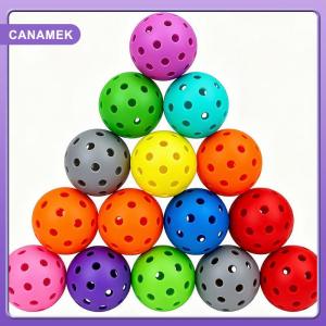 【CANAMEK】 3Pcs Golf Quả Bóng Thực Hành Chọn Lỗ Bóng Trắng Màu Xanh Vàng Cam Màu Đỏ Trong Nhà ourdoor Golf Nhựa Bóng
