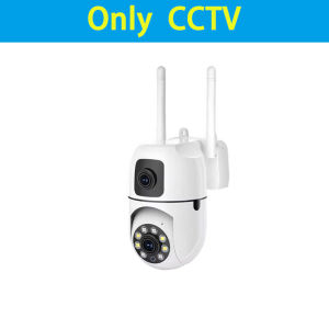 CCTV Camera V380 PRO Outdoor Triple Lens Full HD 15MP Waterproof IP66 Night Vision Motion Detection Auto Tracking Two Way Audio Pan&Tilt Remote Monitoring for Home