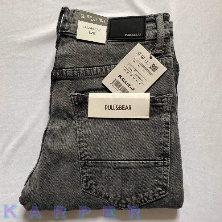 Pull and bear grey sales jeans