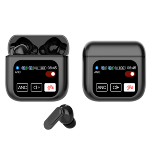 LED Display Touch Screen Bluetooth Headset TWS Wireless Touch Control Headphones Waterproof In-Ear Stereo Noise Canceling Earphones Earbud Microphone