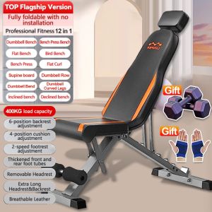Adjustable Dumbbell Bench Foldable Weight Bench Press Chair for Home Gym Strength Workout Training