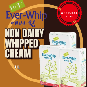 EVER-WHIP Non-Dairy Whipping Cream 1L x6 Pack – Light Creamy & Ultra-Stable!