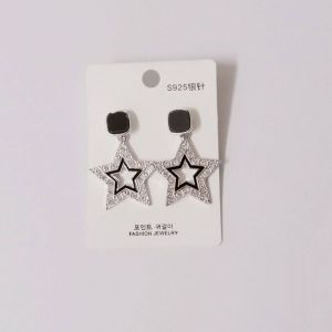 Star Drop Hook Earrings