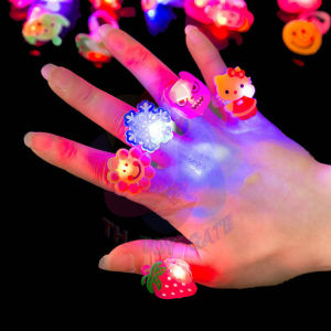 Nhẫn phát sáng có Đèn Led Nhẫn Hoạt Hình Phát Sáng trong bóng tối nhiều màu Độc Đáo Cho cho bé yêu