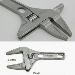 Mỏ lết miệng rộng 68mm tiện dụng Mỏ lếch miệng rộng hợp kim nhôm bền bỉ cờ lê đa năng vặn ống nước