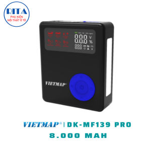 Bơm Lốp Kích Bình Vietmap DK-MF139 Pro - Bản 8.000mAh - Hàng Chính Hãng Vietmap - Bảo Hành 1 Năm