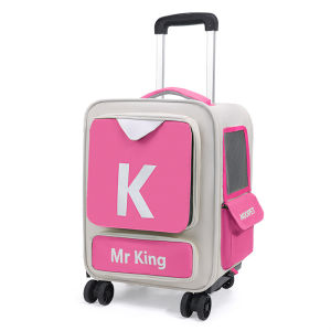 Convertible Cat Travel System - Backpack Mode & Rolling Suitcase Pet Bag Trolley