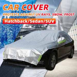 Kailot Half Car Cover: Rain Protection & UV Sun Shield for Hatchback, Sedan & SUV