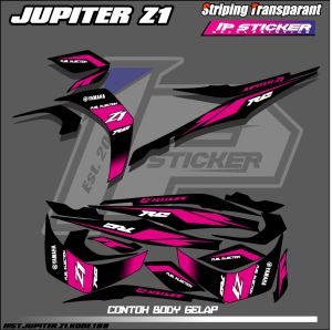 JUPITER Z1(COD) STIKER STRIPING MOTOR YAMAHA JUPITER Z1 - STIKER LIST GRAFIK SIMPLE WARNA VARIASI DESAIN RACING HOLOGRAM DAN TRANSPARAN BISA COD IP.KODE-188