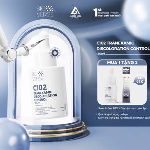 Tinh chất C102 Mờ thâm đỏ & Chống oxy hóa Bioverse C102 Tranexamic Discoloration Control Serum 30ml