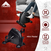 IRunning Mini Digital Pedal Exercise Bike ★ Adjustable Resistance ★ Easy For Storage ★ Suitable For Elderly