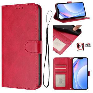 Cổ Điển Đồng Bằng Ví lật vỏ điện thoại Cho Iphone 18 Pro Max 17 Không Khí 16 15 14 13 đựng nhiều bằng da PU khe đựng thẻ Chân Đế Bìa Với khóa nam châm Chống Sốc Ốp bảo vệ