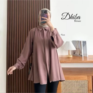 Zahra Dhiba Blouse Kemeja Atasan Wanita Matt Shakilla EZ011