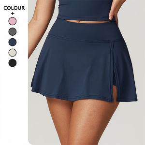 MUTUER A-line One Piece Sports Short Skirt Womens Tight High Waist Yoga Running Tennis Training Fitness Culottes