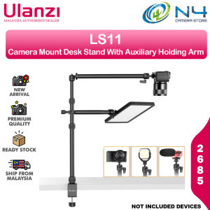 Ulanzi VIJIM LS11 Camera Mount Desk Stand With Auxiliary Holding Arm 2685 for Photography Videography Live Stream