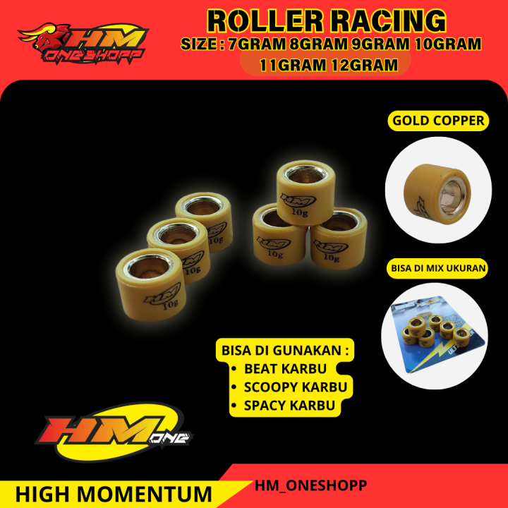 roller beat karbu scoopy karbu spacy beat lama HMone racing ukuran gram  10 11 12 HM