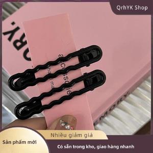 Hàng có sẵn✨ 2 cái bộ kẹo màu kim loại rỗng tóc Clip tóc bị hỏng bên Duckbill bangs Y2K tóc phụ kiện