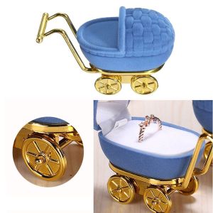 PYA94 1Pcs Accessories Necklaces Box Jewelry Display Holder Gift Case Storage Case Velvet Stroller Ring Box
