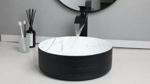 LDIES Torayvino vanety for Ceramic Bathroom basin marble Basin Set vessel Sink toilet sink vintage washbasins shampoo bowl Mixer tap Z7H9K